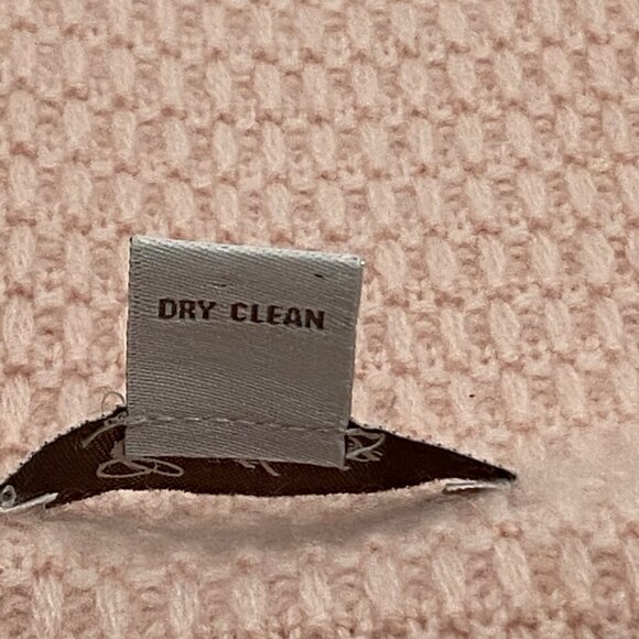 Castlerig 100% Cashmere beige Pink hue long Fringed Scarf textured soft neutral - Picture 5 of 8